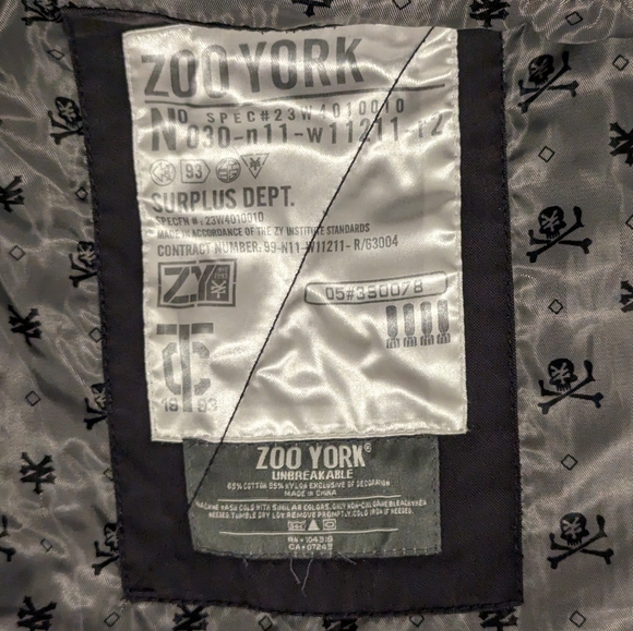 Zoo York Grey Mens XL Lightweight Jacket - Picture 10 of 14